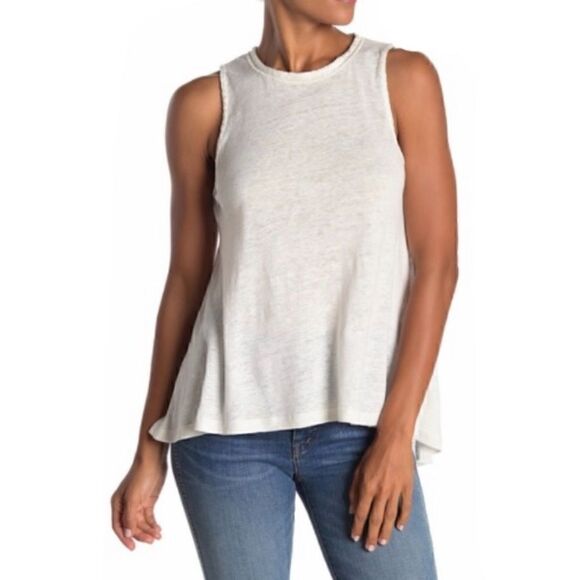 NWT MSRP $98 Frye Linen Swing Tank Top Women's Size XS - Picture 2 of 9